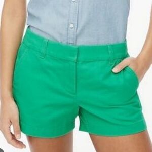J. Crew Bright Green Chino Shorts